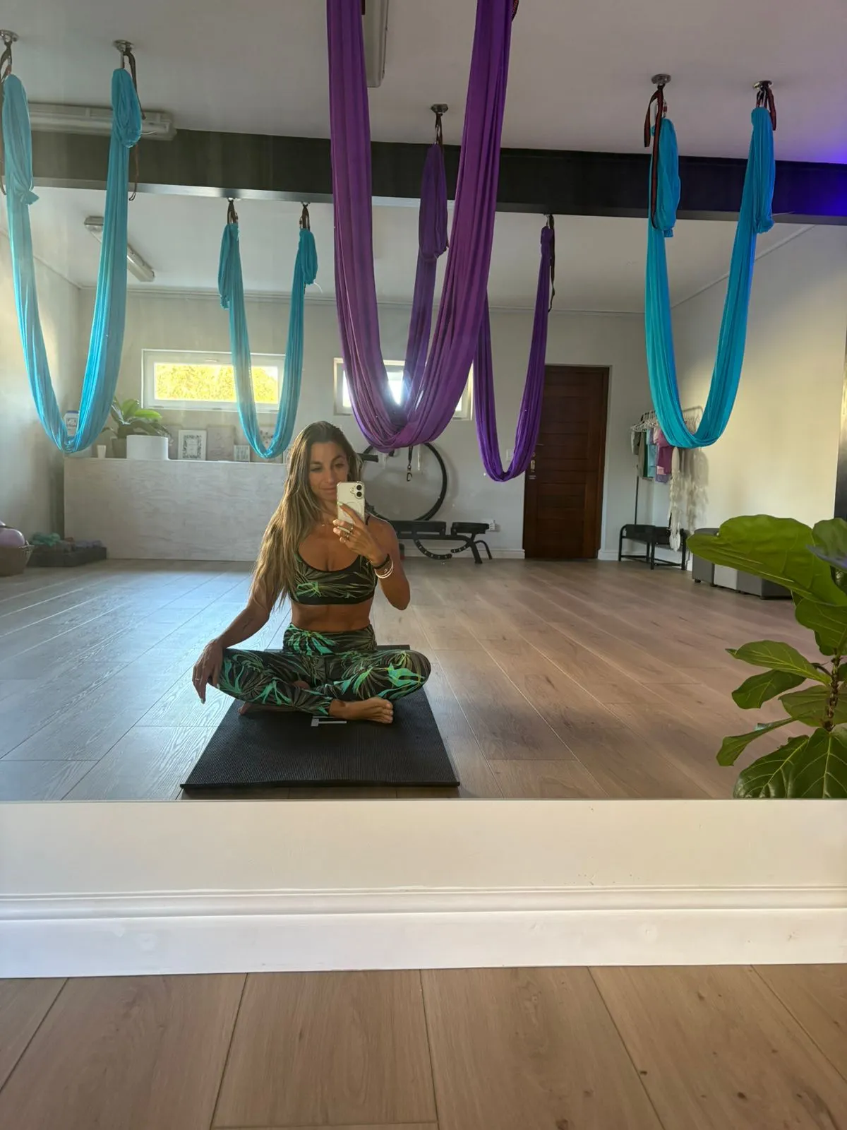 B Fit studio with aerial hammocks